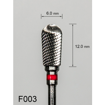 Frez węglikowy F003 z drobnym krzyżowym nacięciem (czerwony pasek)