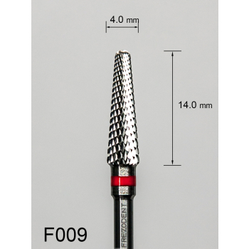 Frez węglikowy F009 z drobnym krzyżowym nacięciem (czerwony pasek)
