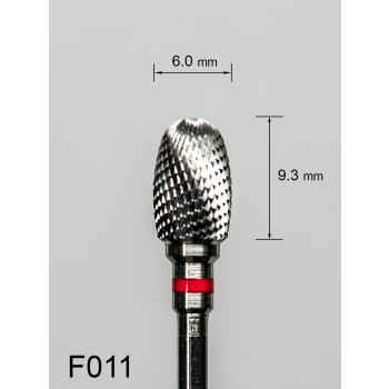 Frez węglikowy F011 z drobnym krzyżowym nacięciem (czerwony pasek)