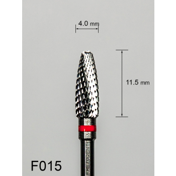 Frez węglikowy F015 z drobnym krzyżowym nacięciem (czerwony pasek)