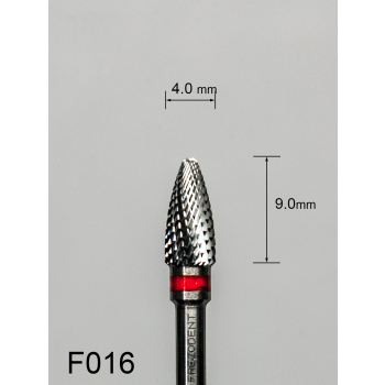 Frez węglikowy F016 z drobnym krzyżowym nacięciem (czerwony pasek)