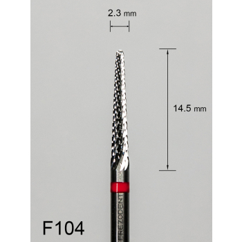Frez węglikowy F104 z drobnym krzyżowym nacięciem (czerwony pasek)