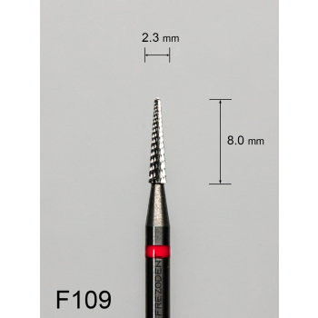 Frez węglikowy F109 z drobnym krzyżowym nacięciem (czerwony pasek)