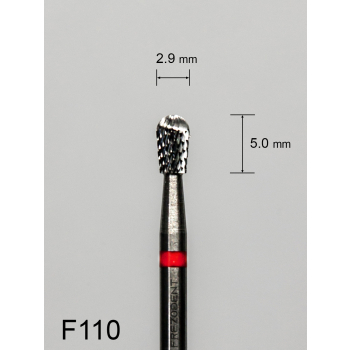 Frez węglikowy F110 z drobnym krzyżowym nacięciem (czerwony pasek)