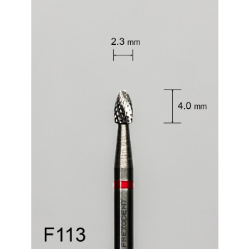 Frez węglikowy F113 z drobnym krzyżowym nacięciem (czerwony pasek)