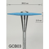 Gumka diamentowa GCB03 (niebieska) do cyrkonu i ceramiki – gradacja średnio-gruba, soczewka 26 mm