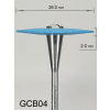 Gumka diamentowa GCB04 (niebieska) do cyrkonu i ceramiki – gradacja średnio-gruba, soczewka 26 mm