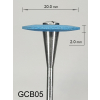 Gumka diamentowa GCB05 (niebieska) do cyrkonu i ceramiki – gradacja średnio-gruba, soczewka 20 mm