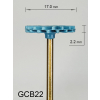 Gumka diamentowa GCB22 (niebieska) do cyrkonu i ceramiki– typ słoneczko, średnica 17 mm, gradacja średnio-gruba