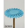 Gumka diamentowa GCB23 (niebieska) do cyrkonu i ceramiki– typ słoneczko, średnica 26 mm, gradacja średnio-gruba