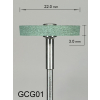Gumka diamentowa GCG01 (zielona) do cyrkonu i ceramiki– gradacja gruba, dysk 22 mm