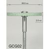 Gumka diamentowa GCG02 (zielona) do cyrkonu i ceramiki– gradacja gruba, dysk 26 mm