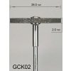 Gumka diamentowa GCK02 (czarna) do cyrkonu i ceramiki, dysk 26 mm, bardzo gruba gradacja