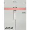 Gumka diamentowa GCR02 (czerwona) do cyrkonu i ceramiki– gradacja średnia, dysk 26 mm