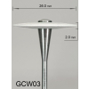 Gumka diamentowa GCW03 (biała) do cyrkonu i ceramiki– gradacja bardzo drobna, soczewka 26 mm
