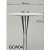 Gumka diamentowa GCW04 (biała) do cyrkonu i ceramiki– gradacja bardzo drobna, soczewka 26 mm