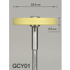 Gumka diamentowa GCY01 (żółta) do cyrkonu i ceramiki – gradacja drobna, dysk 22 mm