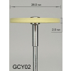 Gumka diamentowa GCY02 (żółta) do cyrkonu i ceramiki – gradacja drobna, dysk 26 mm