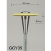 Gumka diamentowa GCY05 (żółta) do cyrkonu i ceramiki – gradacja drobna, soczewka 20 mm