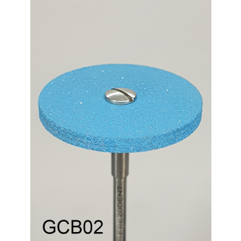 Gumka diamentowa GCB02 (niebieska) do cyrkonu i ceramiki – gradacja średnio-gruba, dysk 26 mm