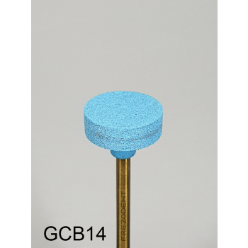 Gumka diamentowa GCB14 (niebieska) do cyrkonu i ceramiki – gradacja średnio-gruba, dysk 12 mm
