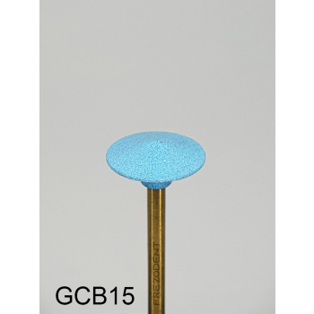 Gumka diamentowa GCB15 (niebieska) do cyrkonu i ceramiki – gradacja średnio-gruba, soczewka 12 mm