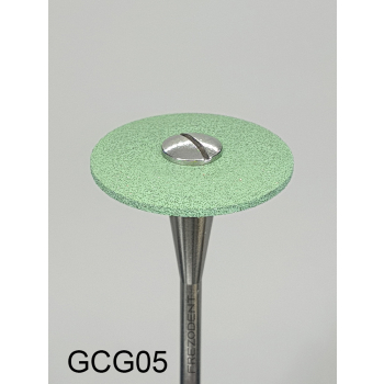 Gumka diamentowa GCG05 (zielona) do cyrkonu i ceramiki– gradacja gruba, soczewka 20 mm