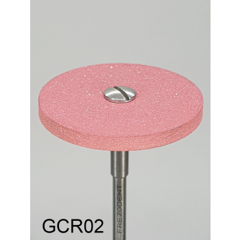 Gumka diamentowa GCR02 (czerwona) do cyrkonu i ceramiki– gradacja średnia, dysk 26 mm