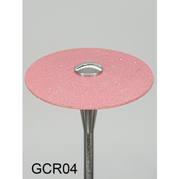 Gumka diamentowa GCR04 (czerwona) do cyrkonu i ceramiki– gradacja średnia, soczewka 26 mm