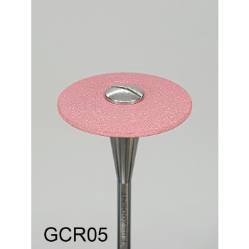 Gumka diamentowa GCR05 (czerwona) do cyrkonu i ceramiki– gradacja średnia, soczewka 20 mm