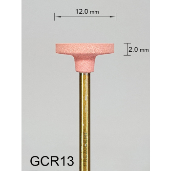 Gumka diamentowa GCR13 (czerwona) do cyrkonu i ceramiki – gradacja średnia, dysk 12 mm