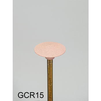 Gumka diamentowa GCR15 (czerwona) do cyrkonu i ceramiki – gradacja średnia, soczewka 12 mm