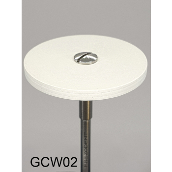 Gumka diamentowa GCW02 (biała) do cyrkonu i ceramiki– gradacja bardzo drobna, dysk 26 mm