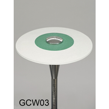 Gumka diamentowa GCW03 (biała) do cyrkonu i ceramiki– gradacja bardzo drobna, soczewka 26 mm