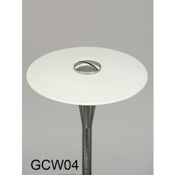 Gumka diamentowa GCW04 (biała) do cyrkonu i ceramiki– gradacja bardzo drobna, soczewka 26 mm