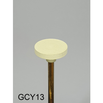 Gumka diamentowa GCY13 (żółta) do cyrkonu i ceramiki – gradacja drobna, dysk 12 mm