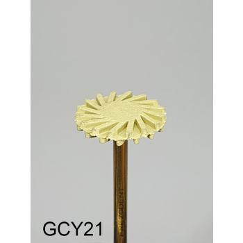 Gumka diamentowa GCY21 (żółta) – typ słoneczko, średnica 14 mm, gradacja drobna