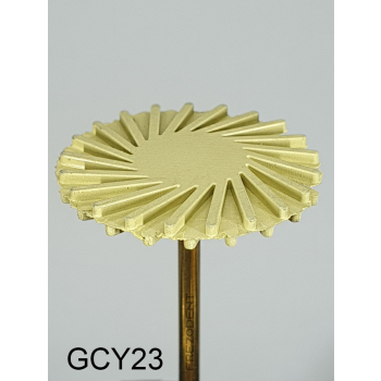 Gumka diamentowa GCY23 (żółta) – typ słoneczko, średnica 26 mm, gradacja drobna