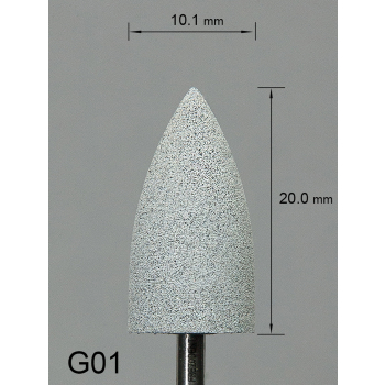 Biała gumka na trzymadełku G01