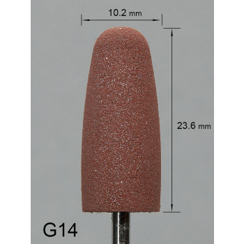 Brązowa gumka na trzymadełku G14
