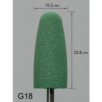 Zielona gumka na trzymadełku G18