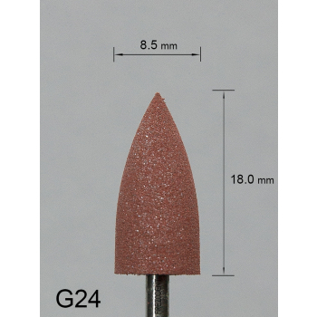 Brązowa gumka na trzymadełku G24