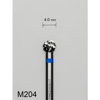 Frez węglikowy M204 z krzyżowym średnim nacięciem (niebieski pasek) – kulka 4 mm