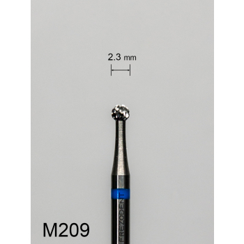 Frez węglikowy M209 z krzyżowym średnim nacięciem (niebieski pasek) – kulka 2,3 mm