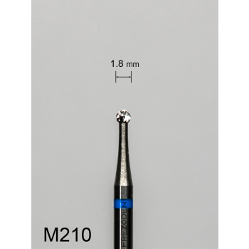 Frez węglikowy M210 z krzyżowym średnim nacięciem (niebieski pasek) – kulka 1,8 mm