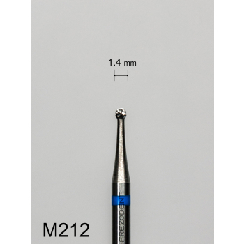 Frez węglikowy M212 z krzyżowym średnim nacięciem (niebieski pasek) – kulka 1,4 mm