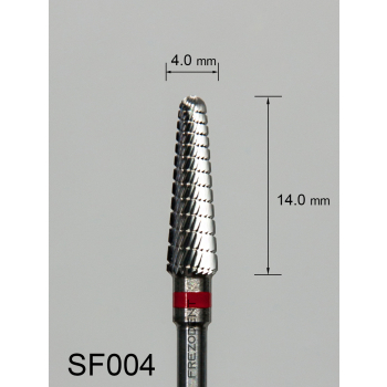 Frez węglikowy SF004 z drobnym poprzecznym nacięciem (czerwony pasek)