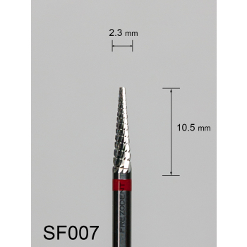 Frez węglikowy SF007 z drobnym poprzecznym nacięciem (czerwony pasek)
