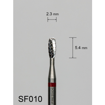 Frez węglikowy SF010 z drobnym poprzecznym nacięciem (czerwony pasek)