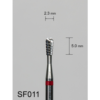 Frez węglikowy SF011 z drobnym poprzecznym nacięciem (czerwony pasek)